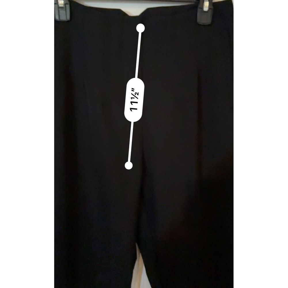 Womens Black Dress Pants Size L‎ Classic Career Office Business Casual Trousers - Picture 6 of 13
